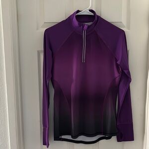 Ideology Purple Ombre Long Sleeve Active Top